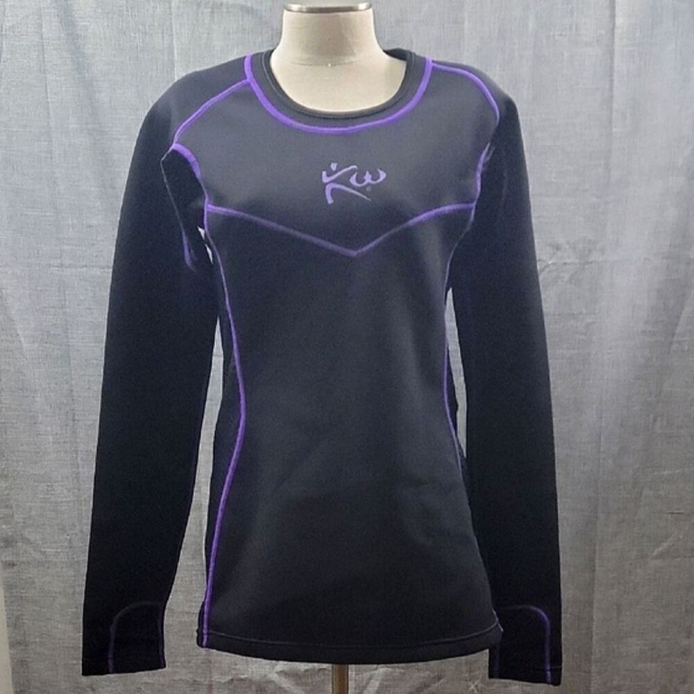 Kutting Weight NWT SweatTech Neoprene Sauna Shirt Top XL Purple Black